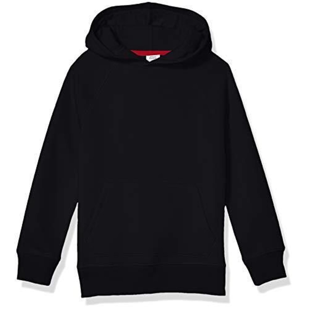 Amazon Essentials Unisex Kids Fleece Pullover Hooded Sweatshirts Black NWT,